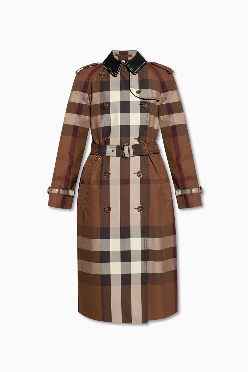 BROWN Cotton trench coat