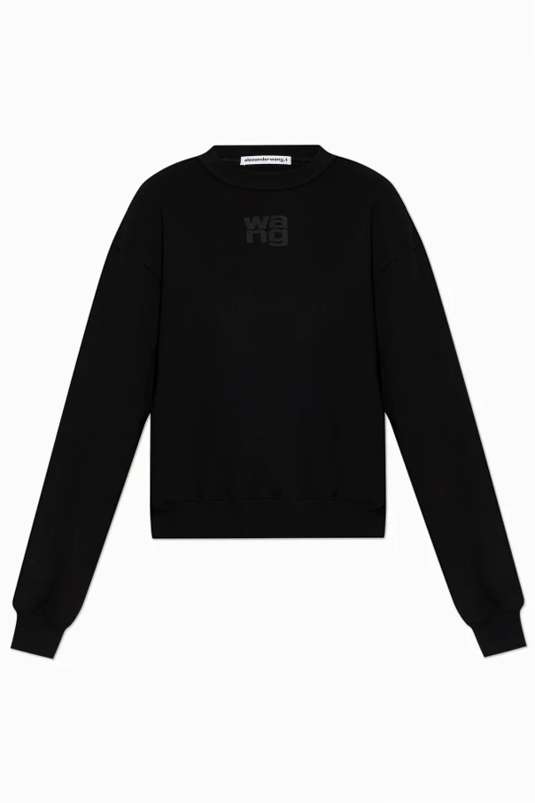 SCHWARZ Sweatshirt mit Logo