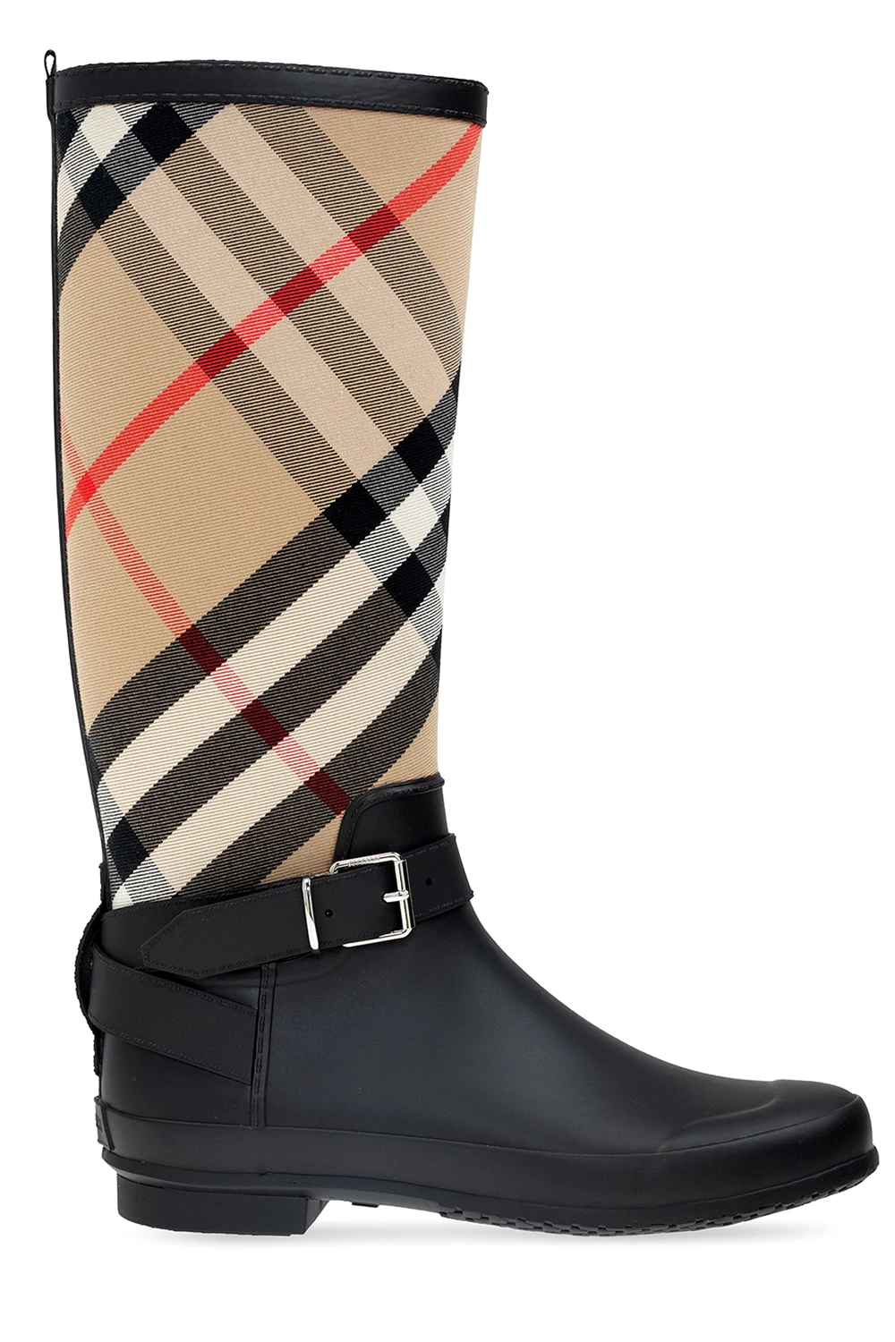beige ‘House Check’ rain boots