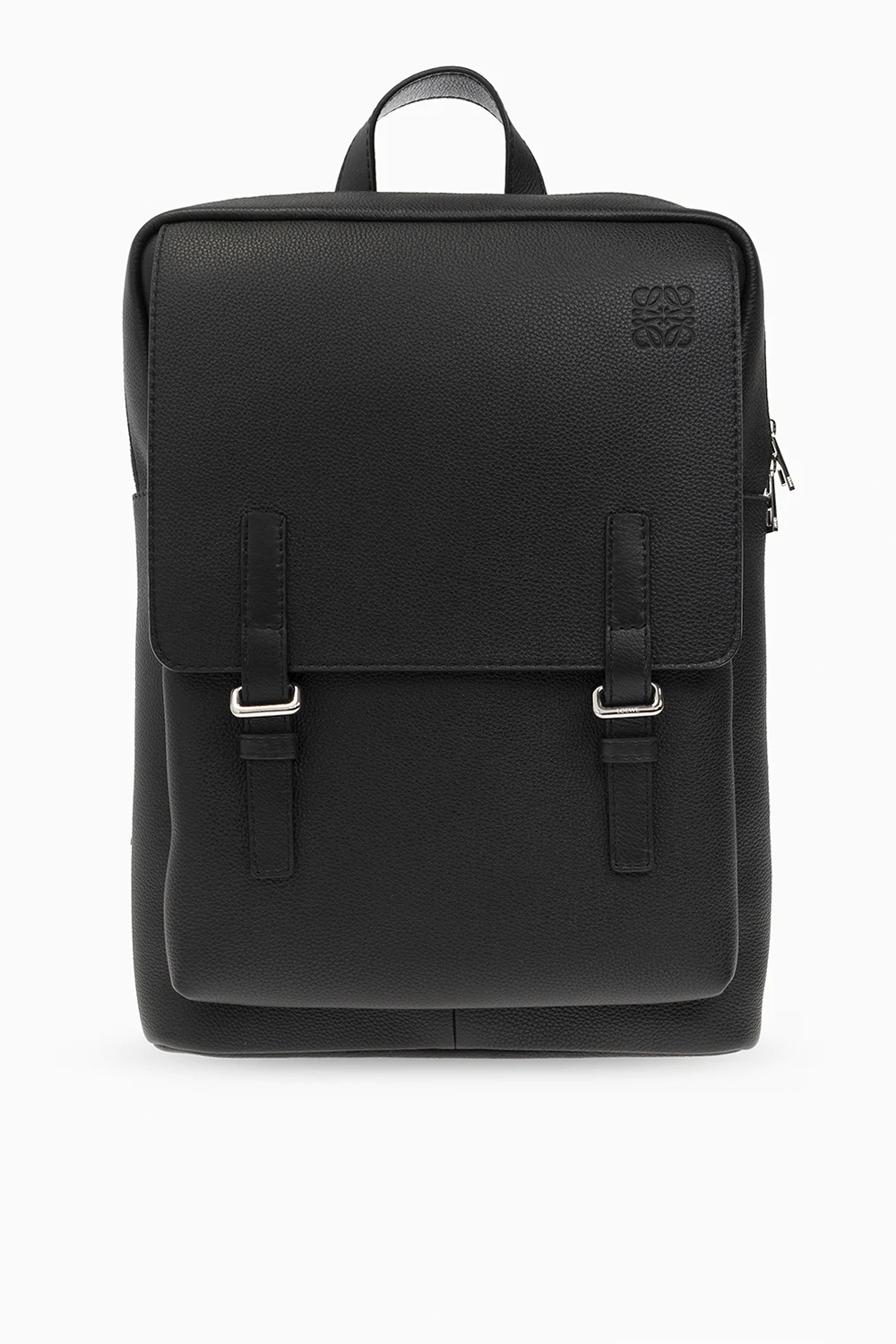 BLACK ‘Military’ leather backpack