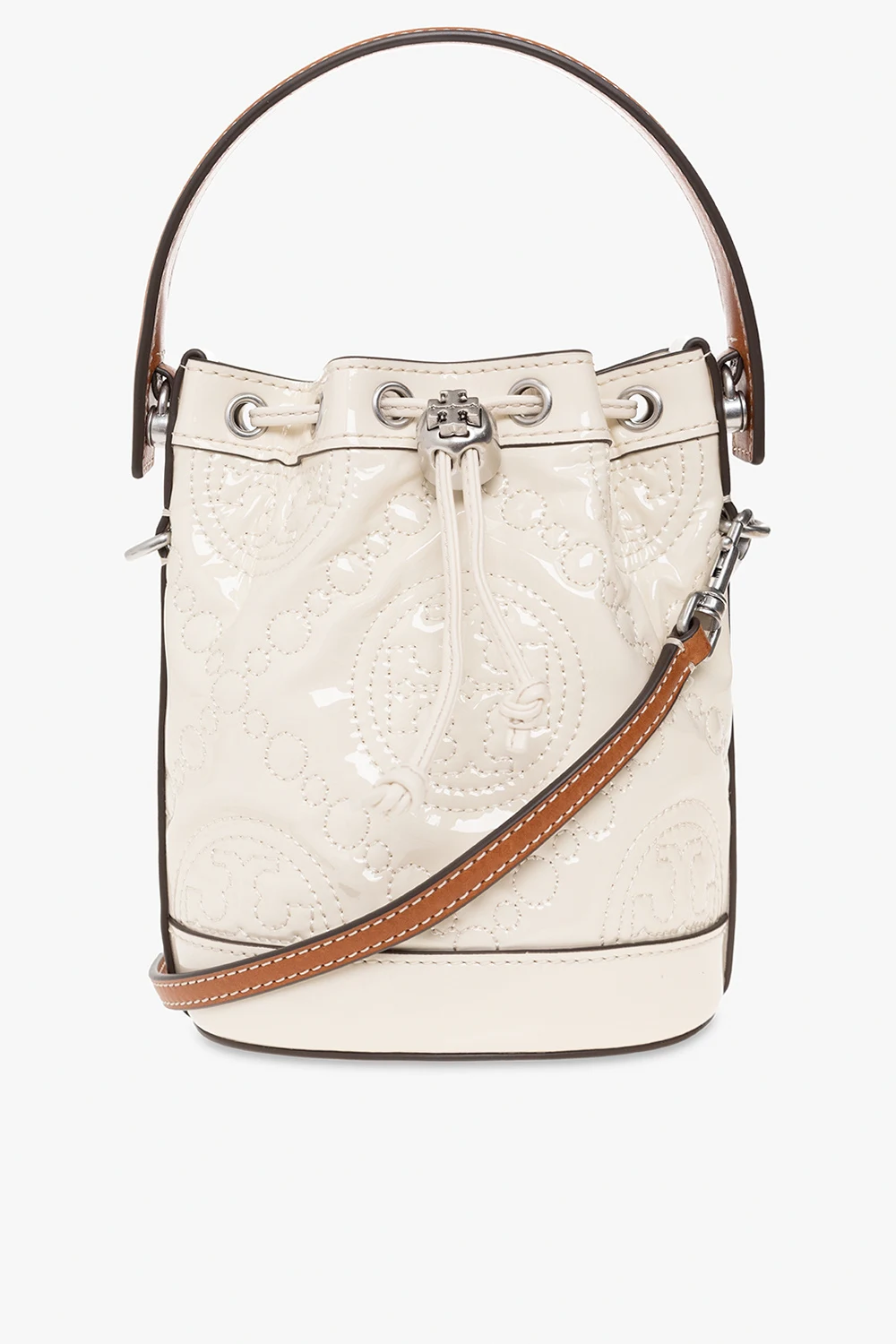 cream ‘T Monogram Mini’ bucket bag