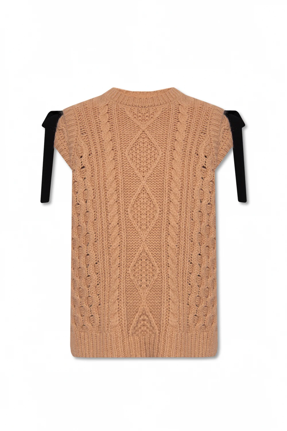 beige Knitted vest