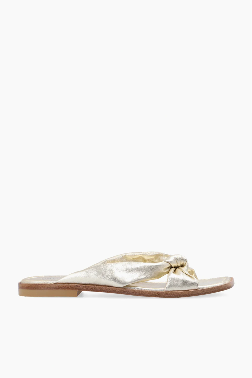 ‘Playa’ leather slides