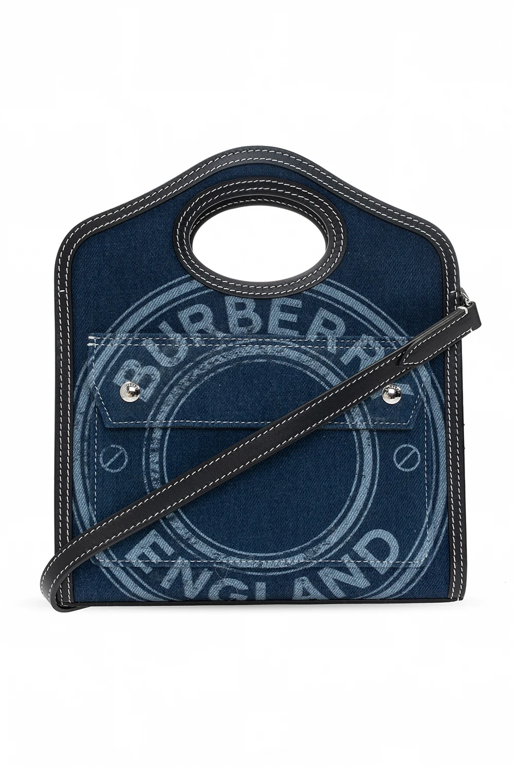 NAVY BLUE Shoulder bag with logo