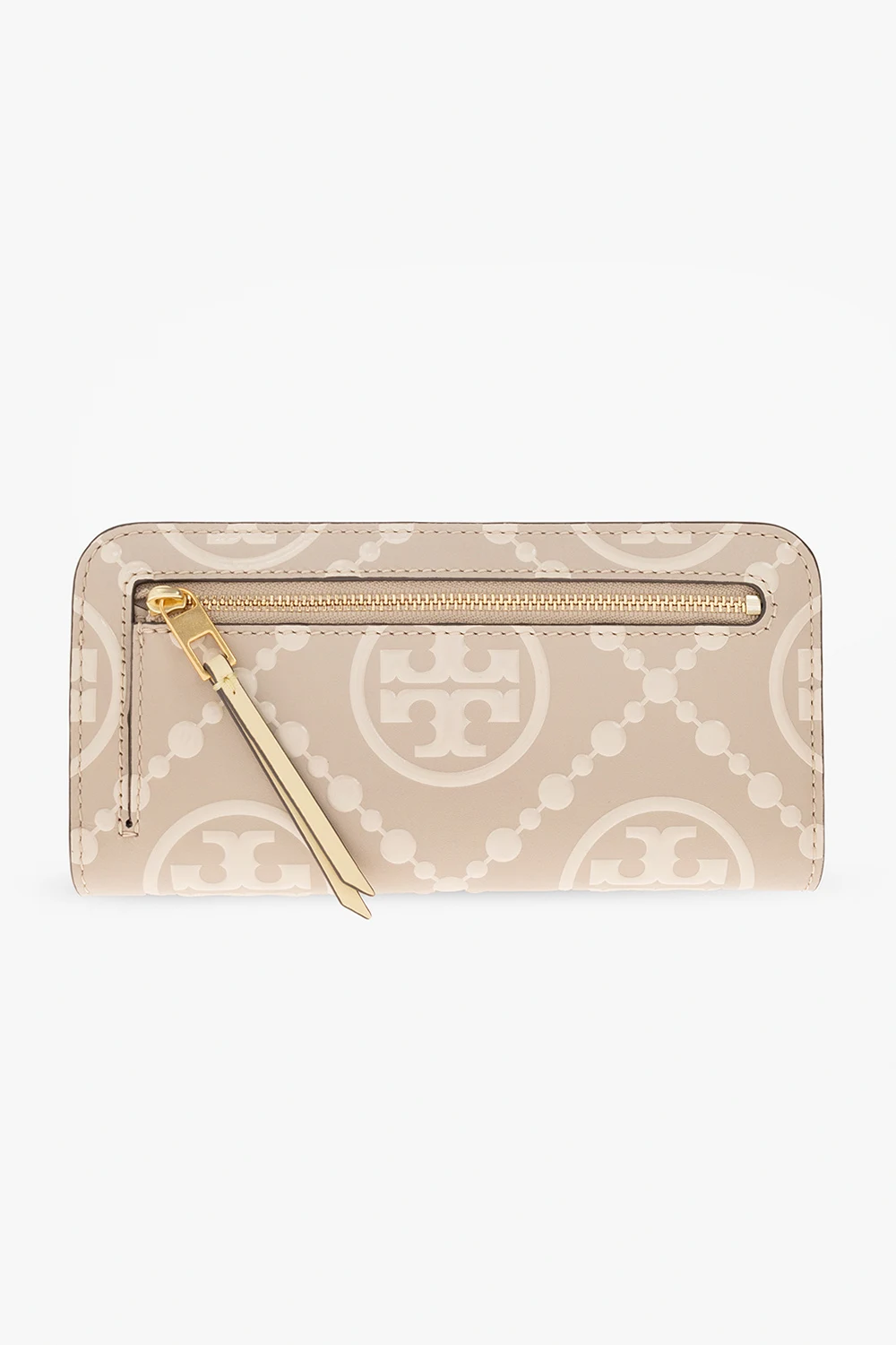 beige ‘T Monogram Slim’ wallet