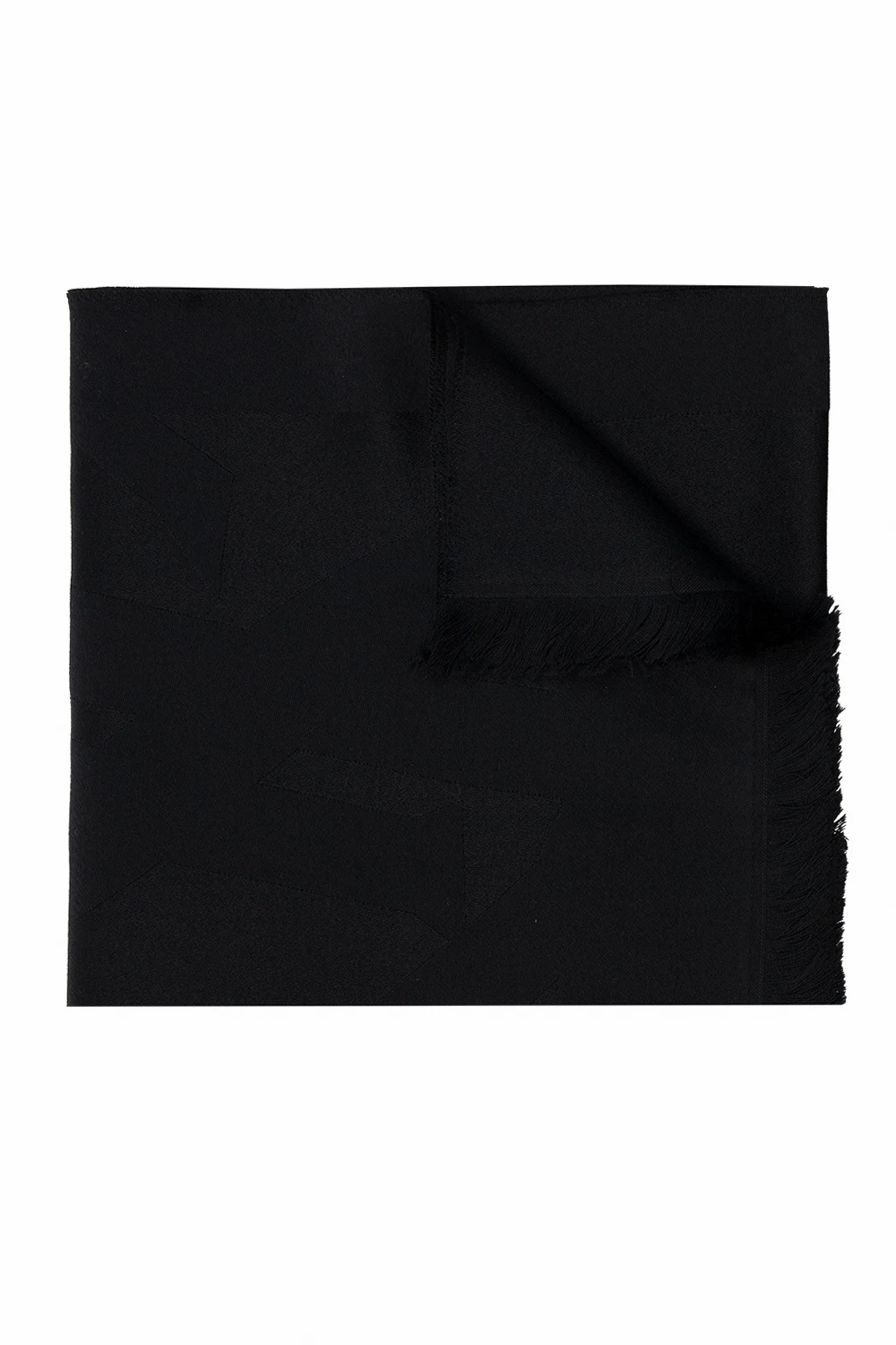 BLACK Wool scarf