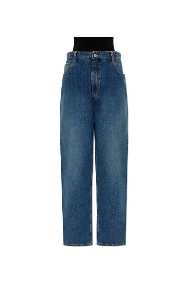 BLAU Jeans mit hoher Taille