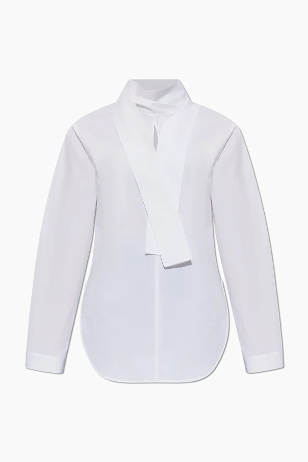 WEISS Bluse mit Bindung