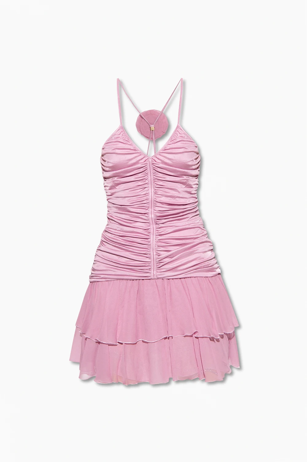 Gathered slip dress