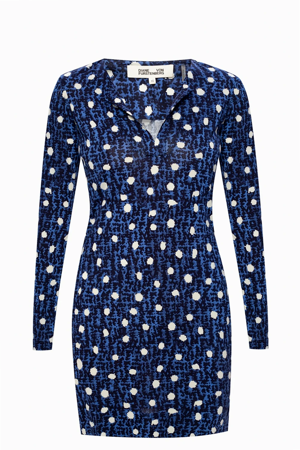 NAVY BLUE Patterned dress