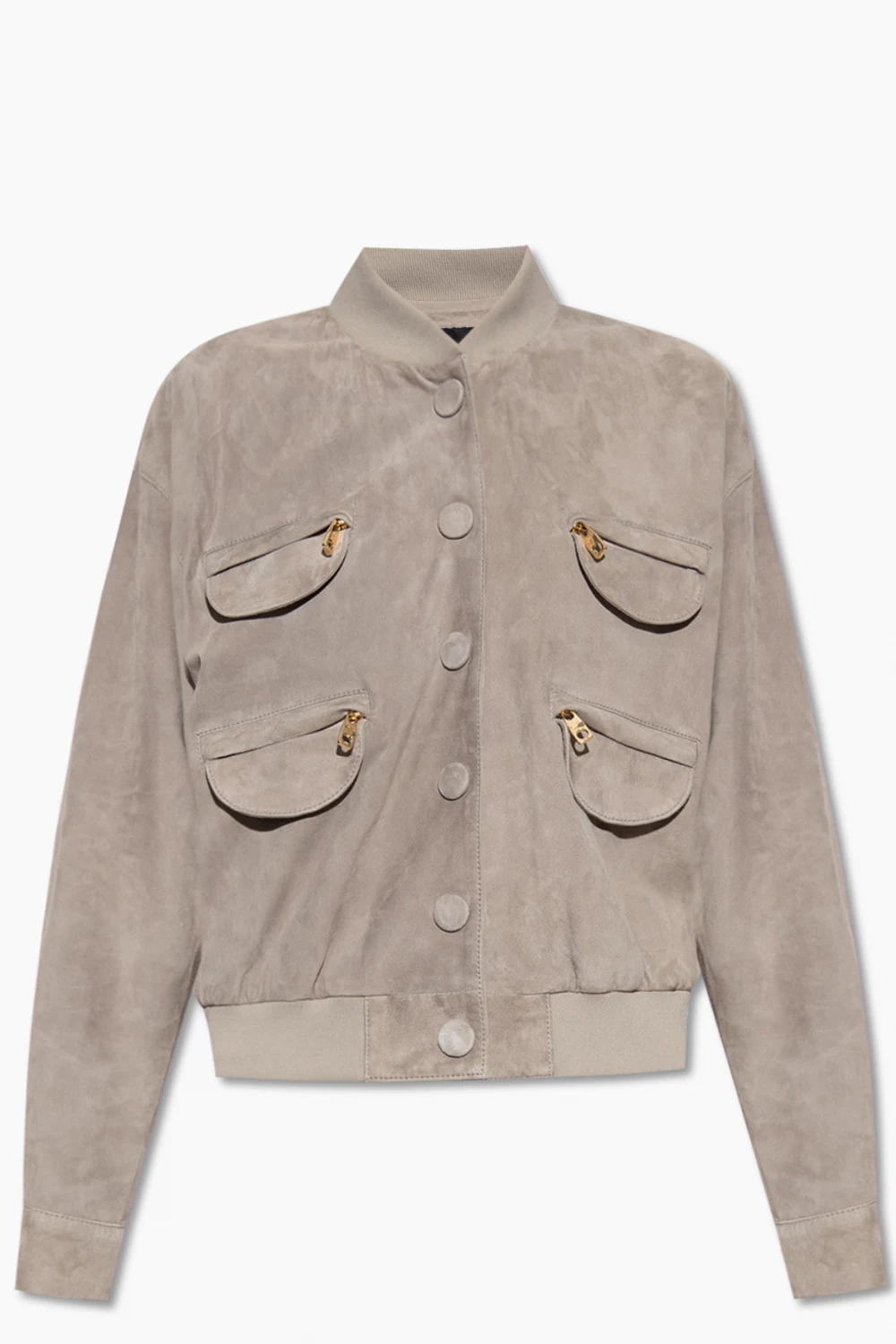 GREY Leather jacket