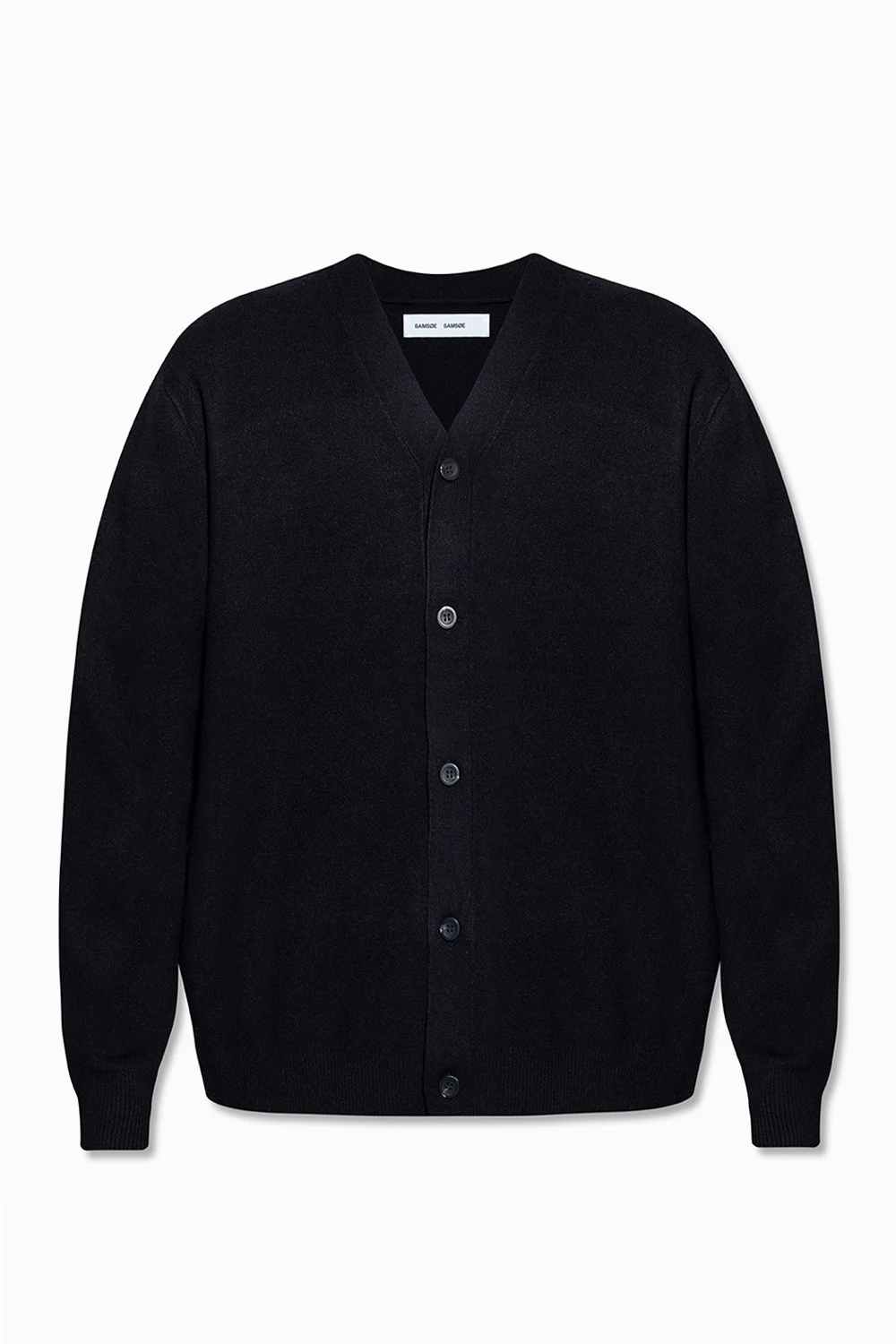 BLACK V-neck cardigan