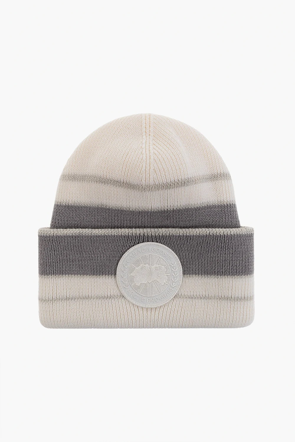cream Beanie with logo
