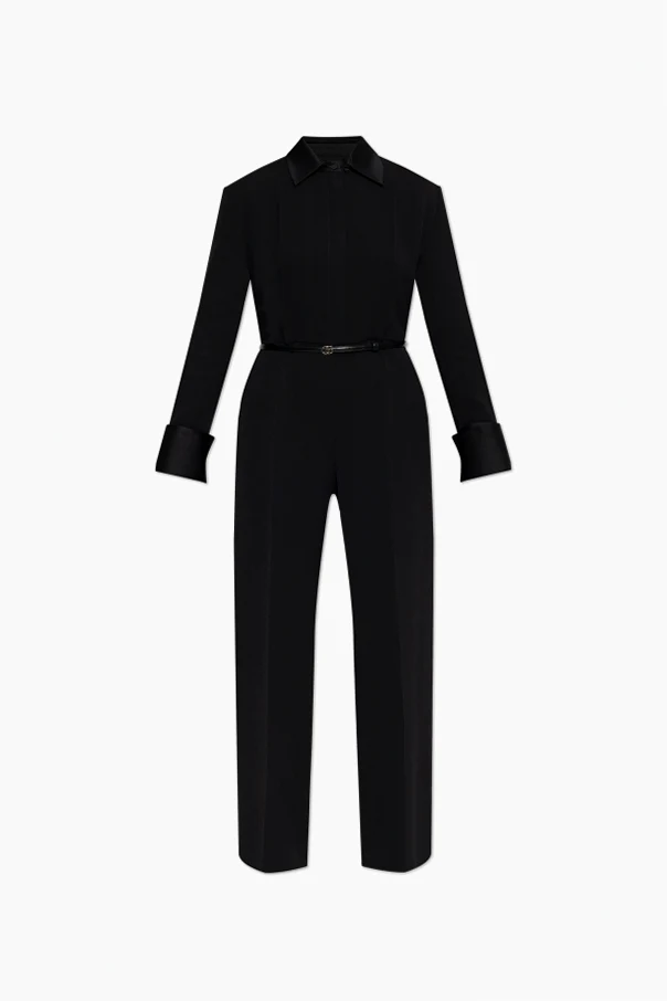 SCHWARZ Overall mit Gürtel