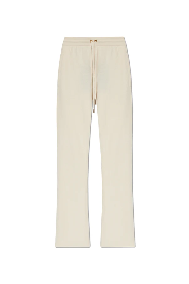 cream Wool pants