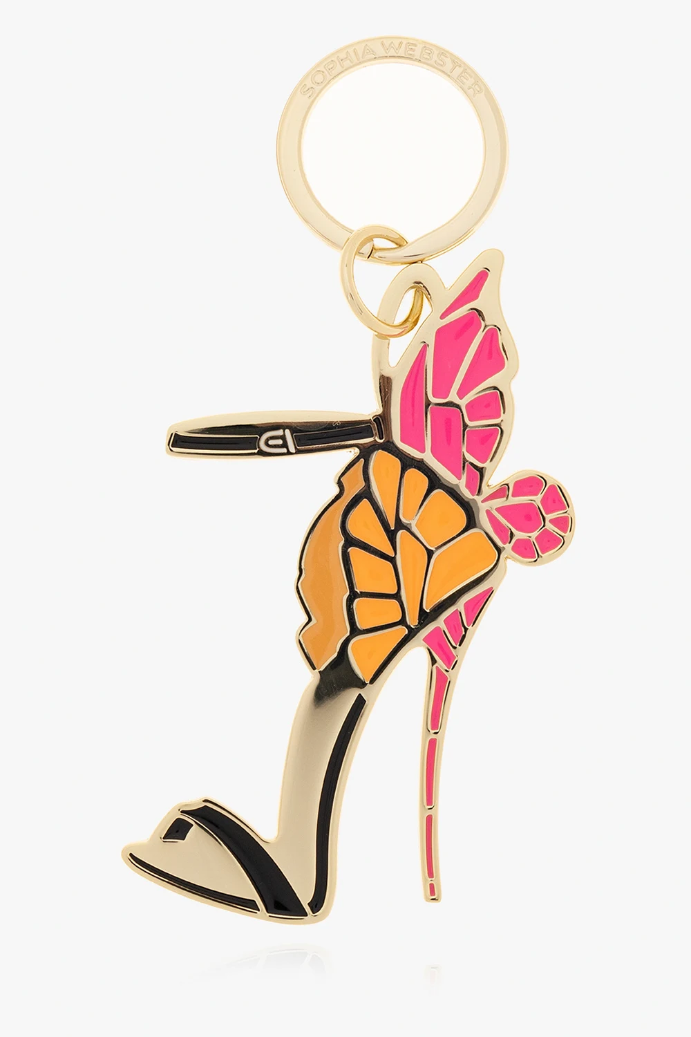 MULTICOLOUR Keyring with ‘Chiara’ sandal charm