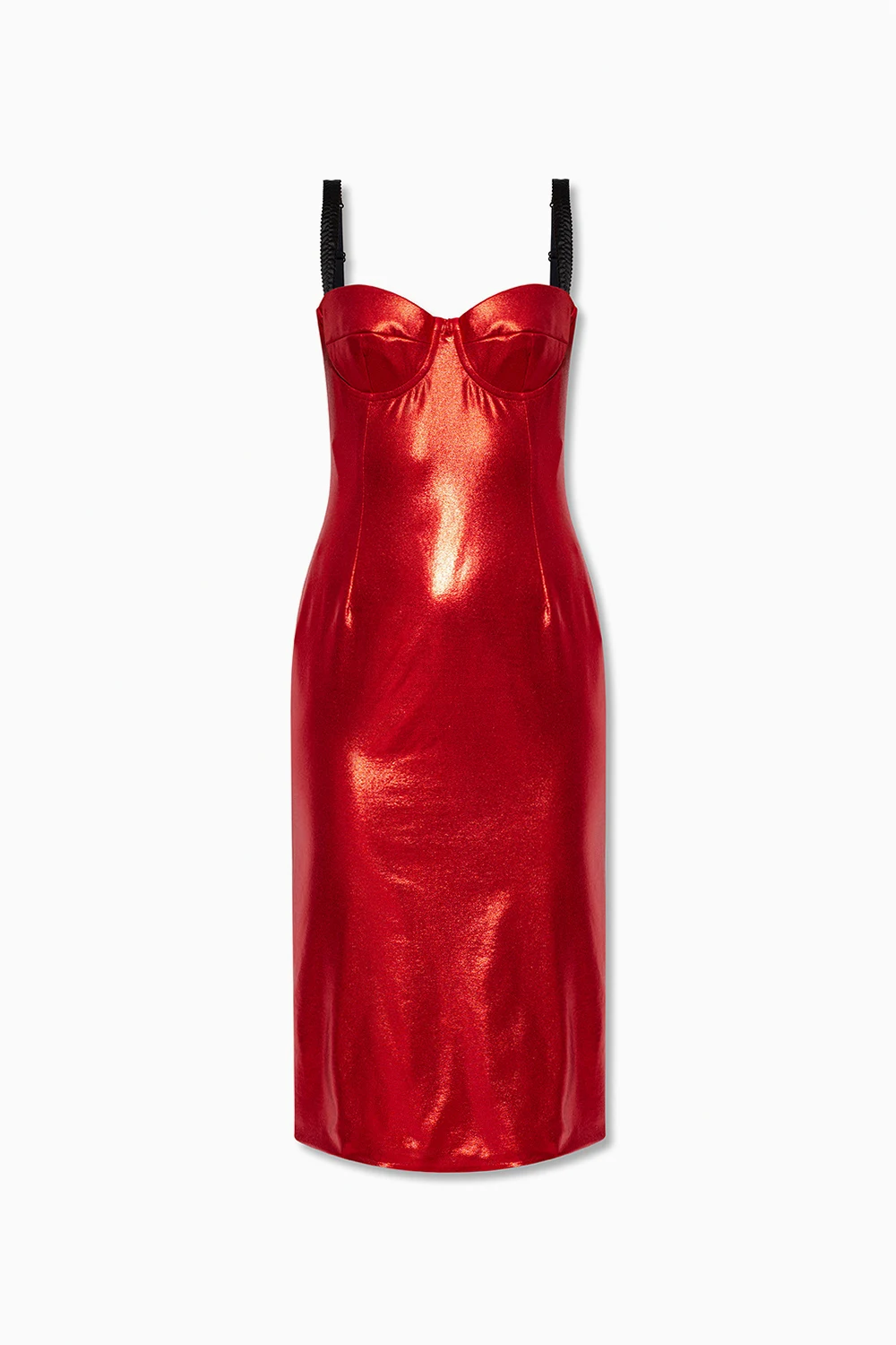 RED Metallic dress