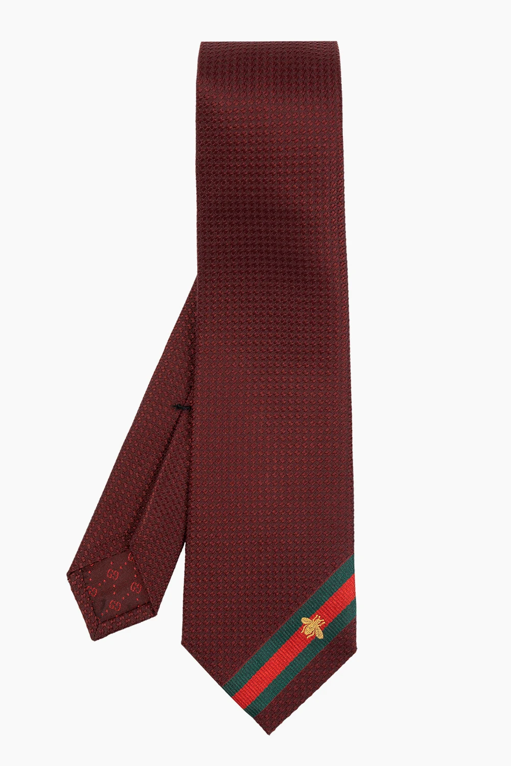 Silk tie with logo