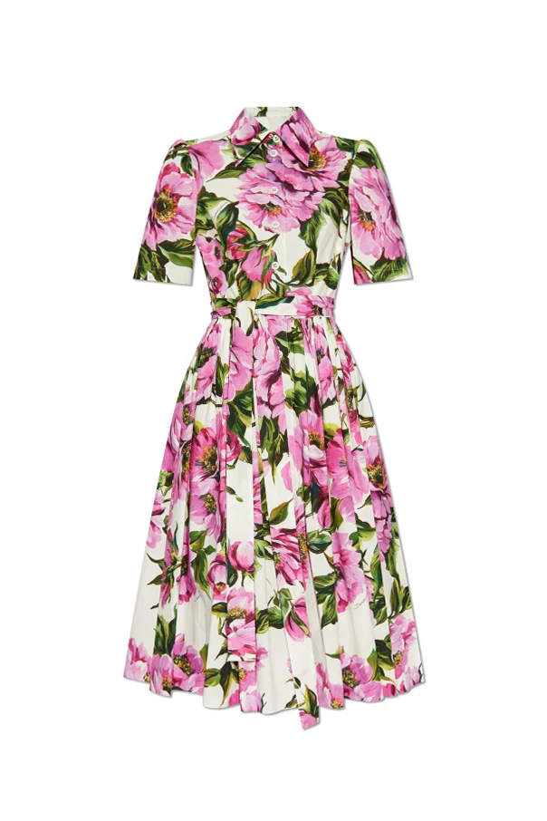MEHRFARBIG Kleid mit Blumenmuster