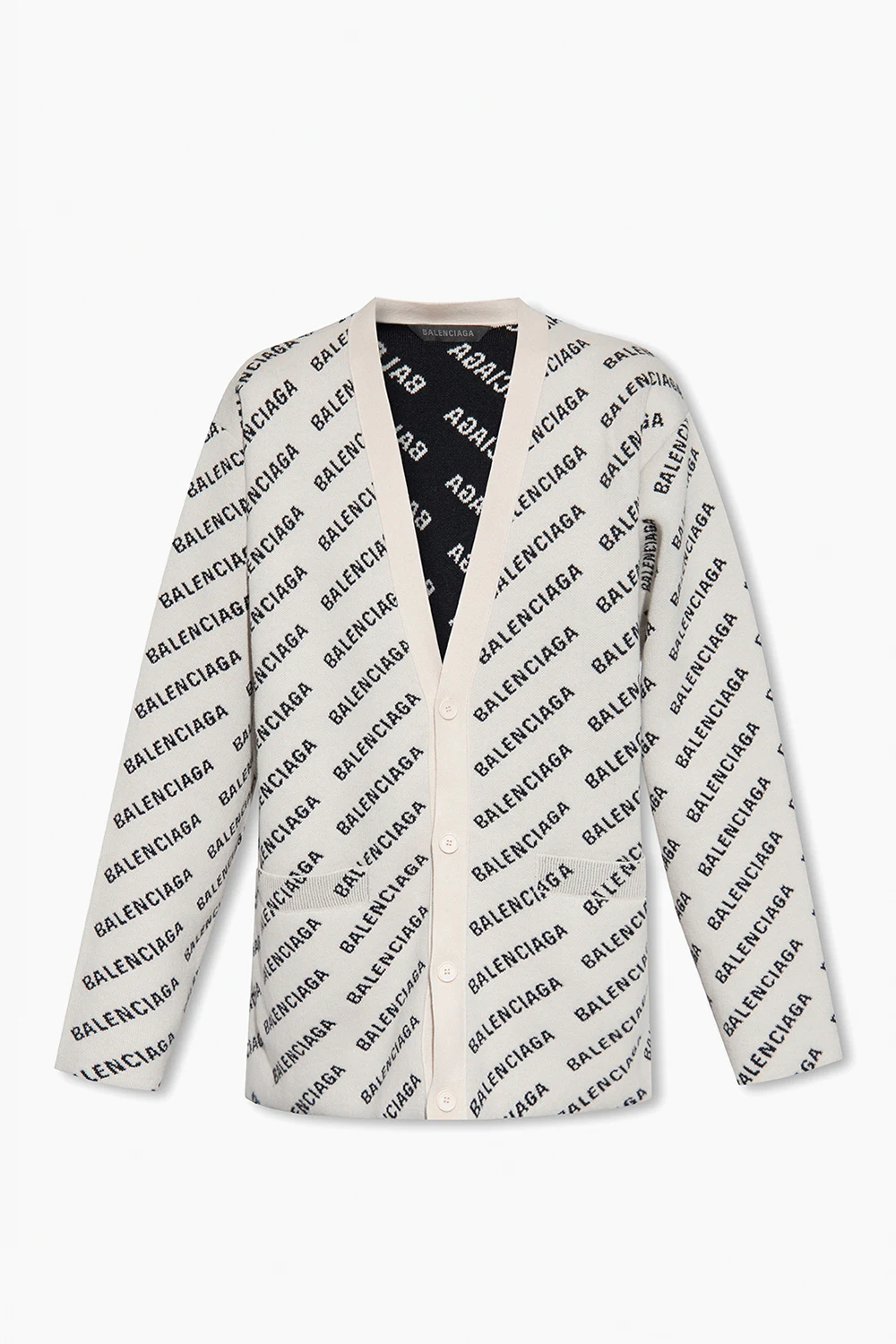 Cardigan with logo