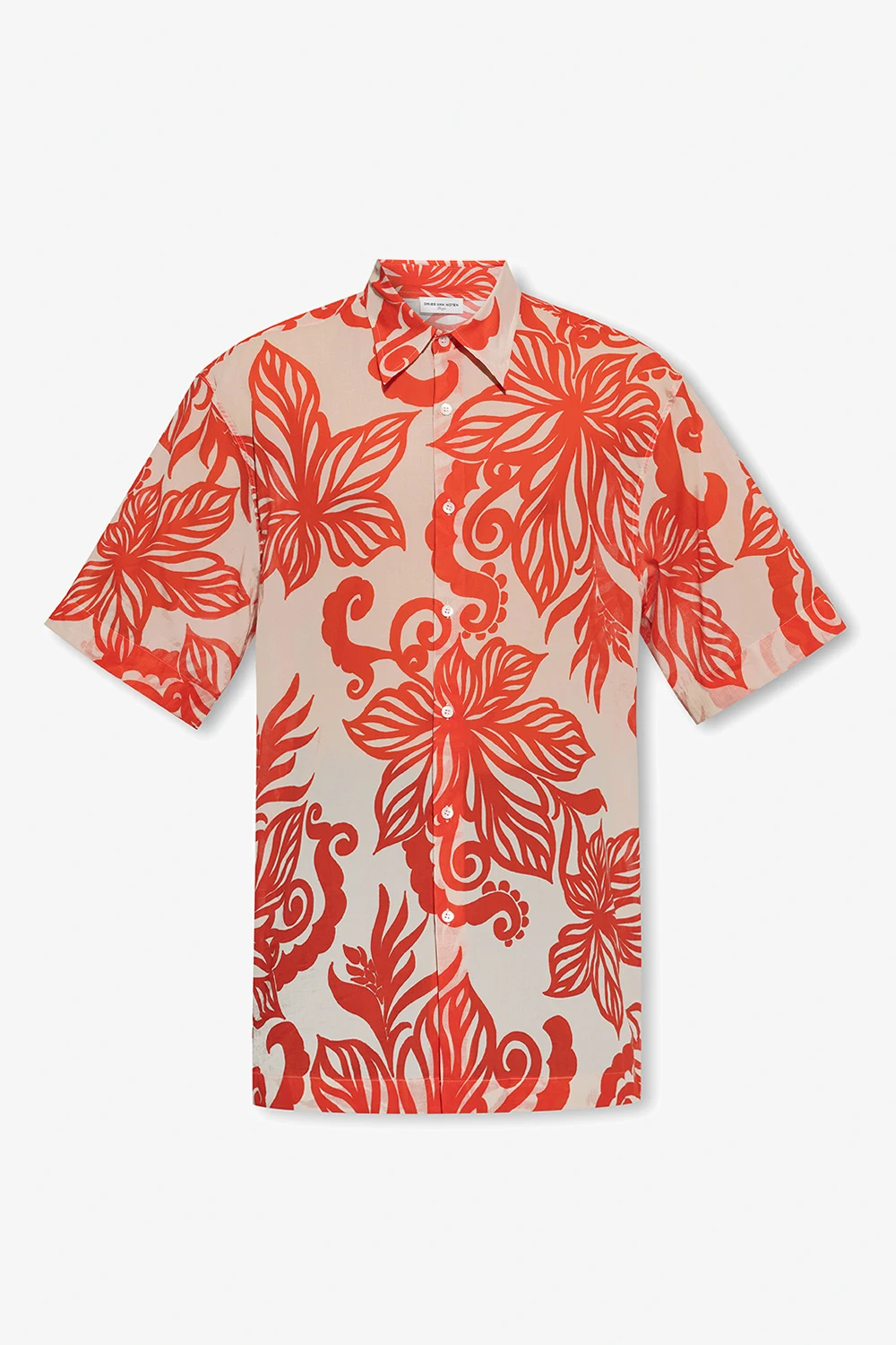 Shirt with floral motif