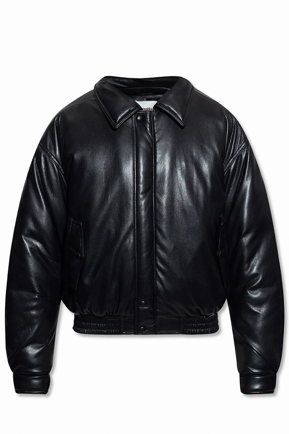 BLACK ‘Ands’ vegan leather jacket