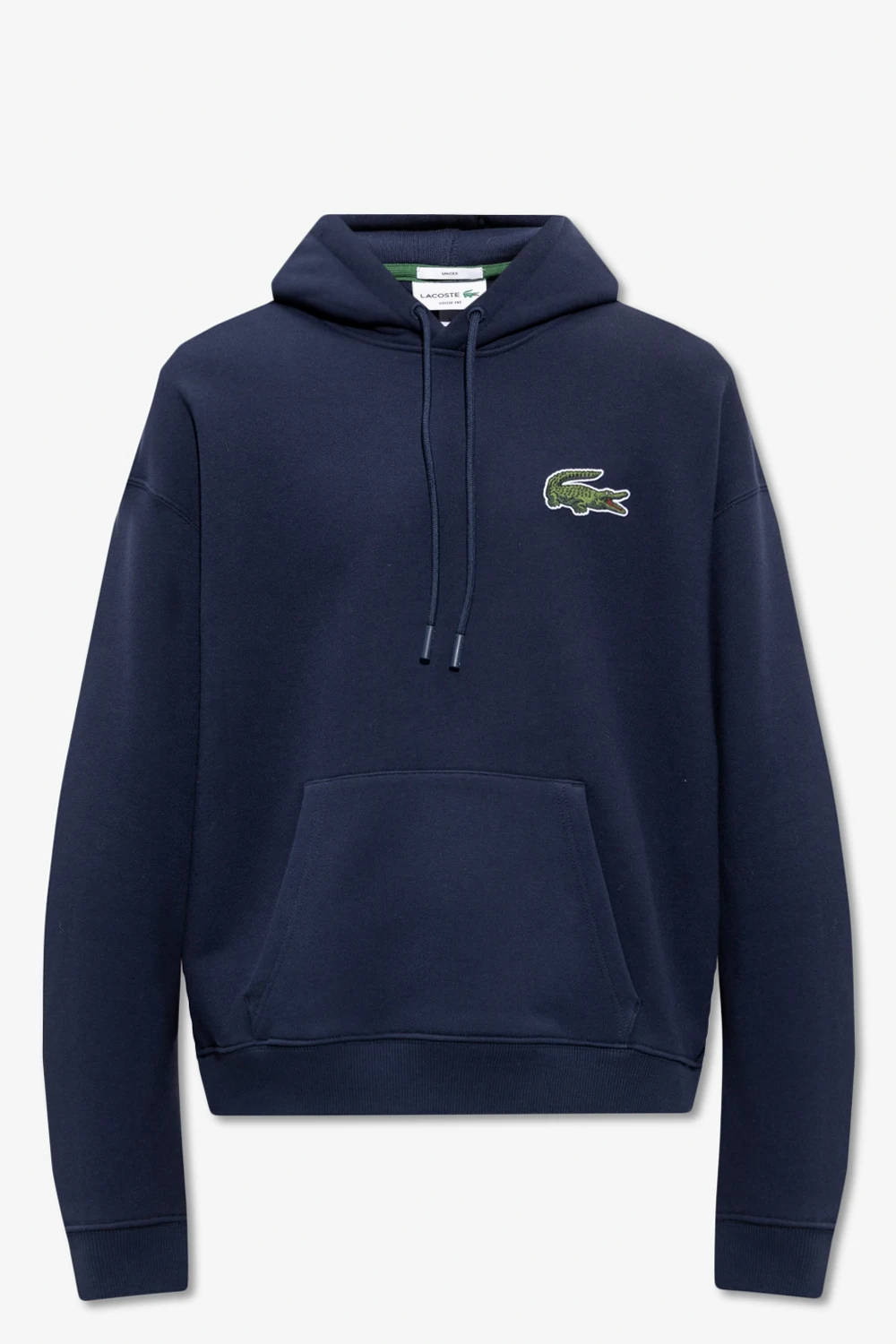 Hoodie with logo patch