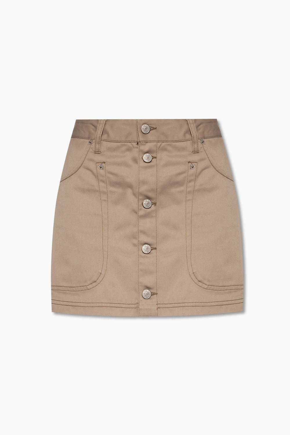 beige Short skirt with pockets