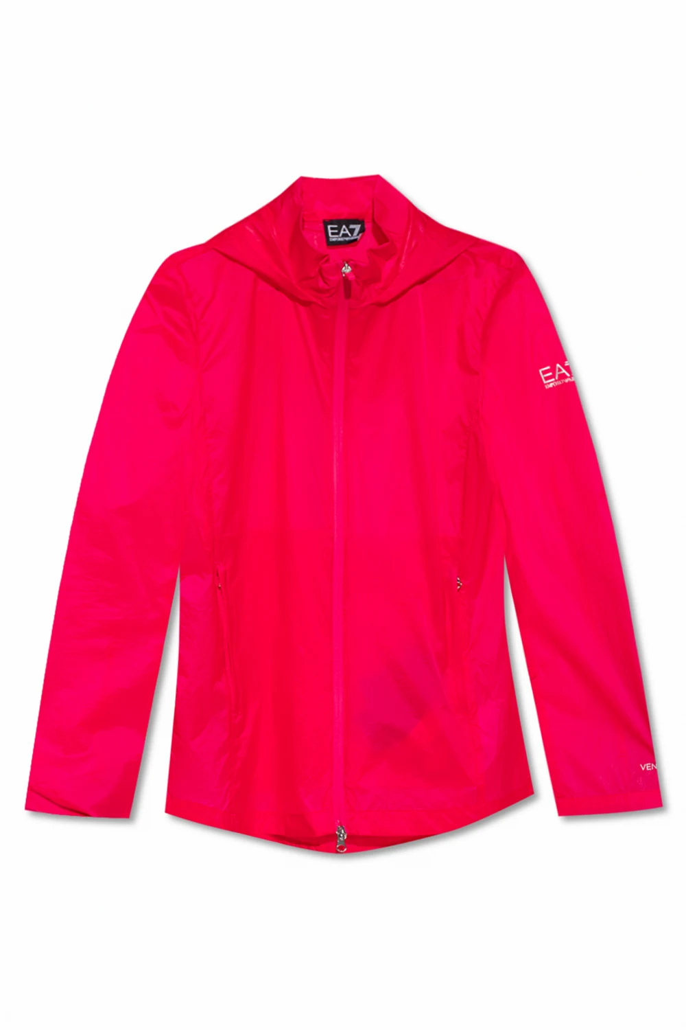 PINK Transparent hooded jacket
