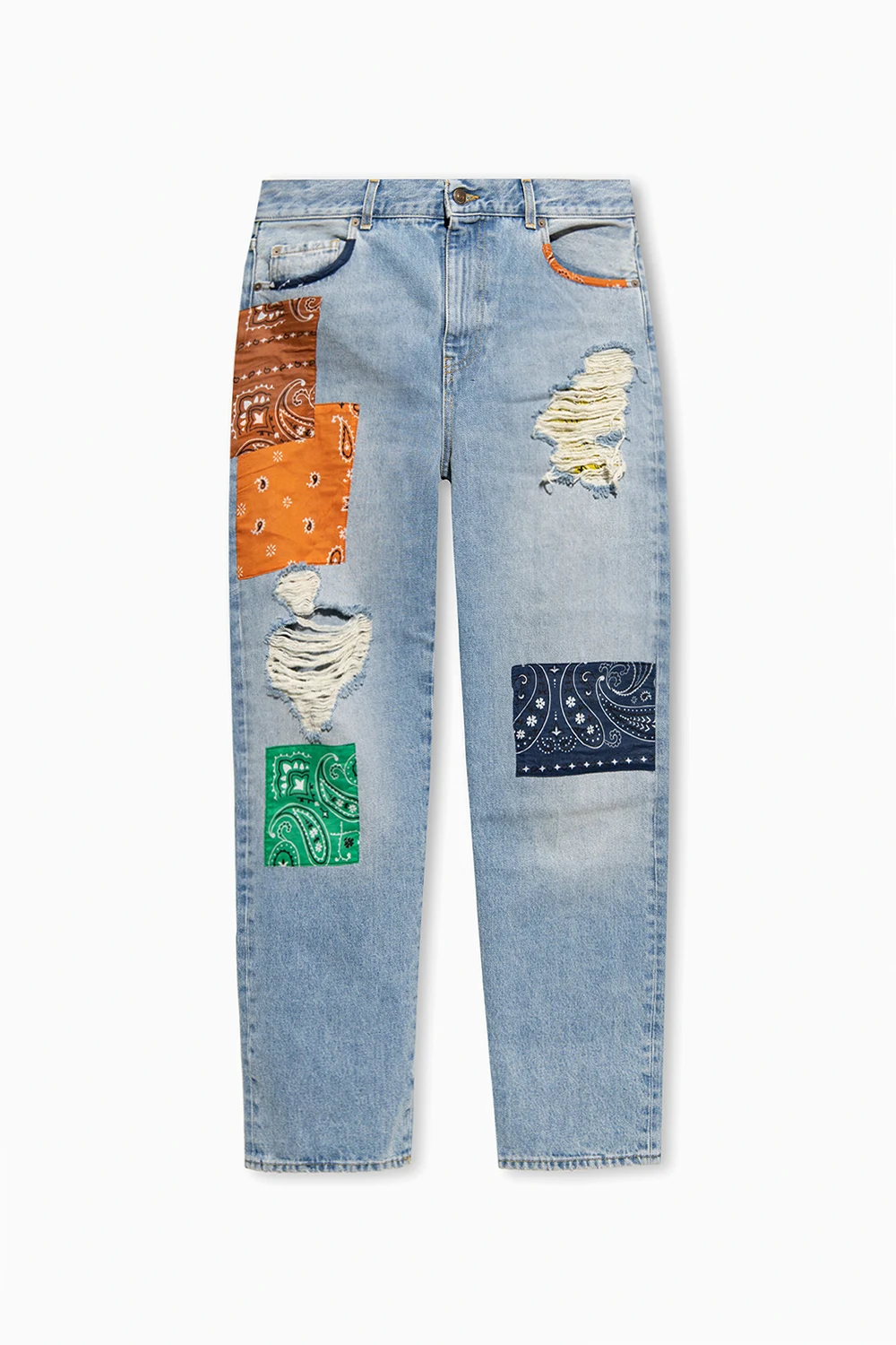 Jeans with patches