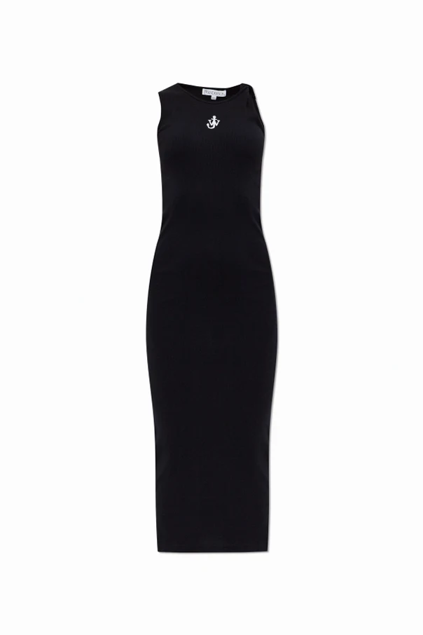 BLACK Ribbed Dress