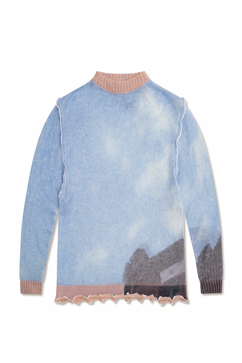 Sweter z dekoracyjnym wykończeniem