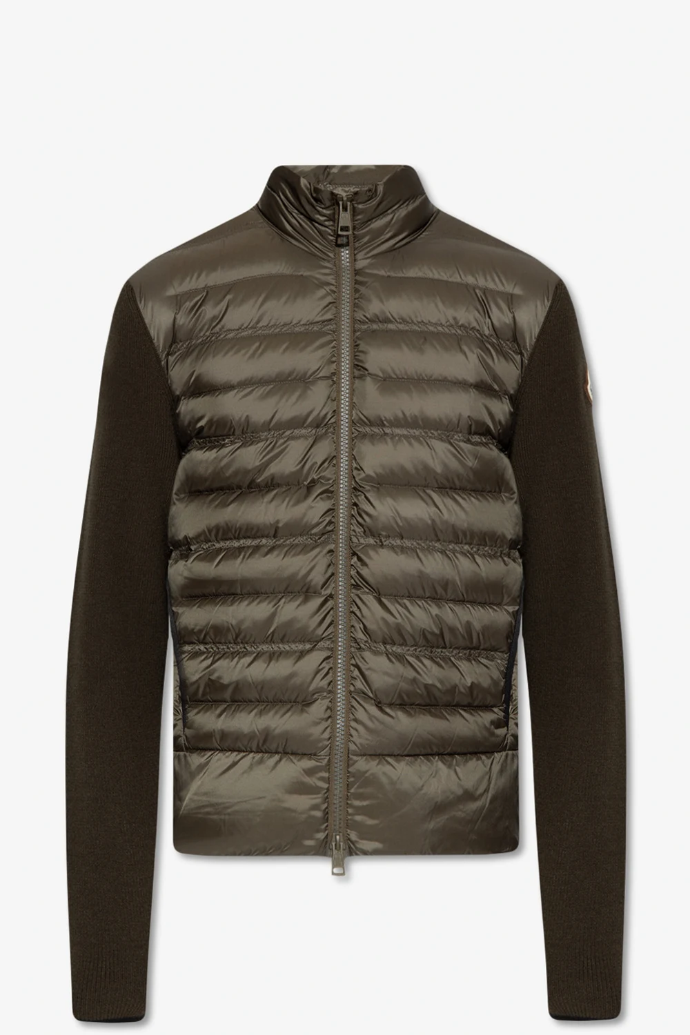 Sweatshirt with down front panel