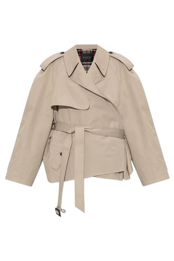 beżowy Krótki trencz