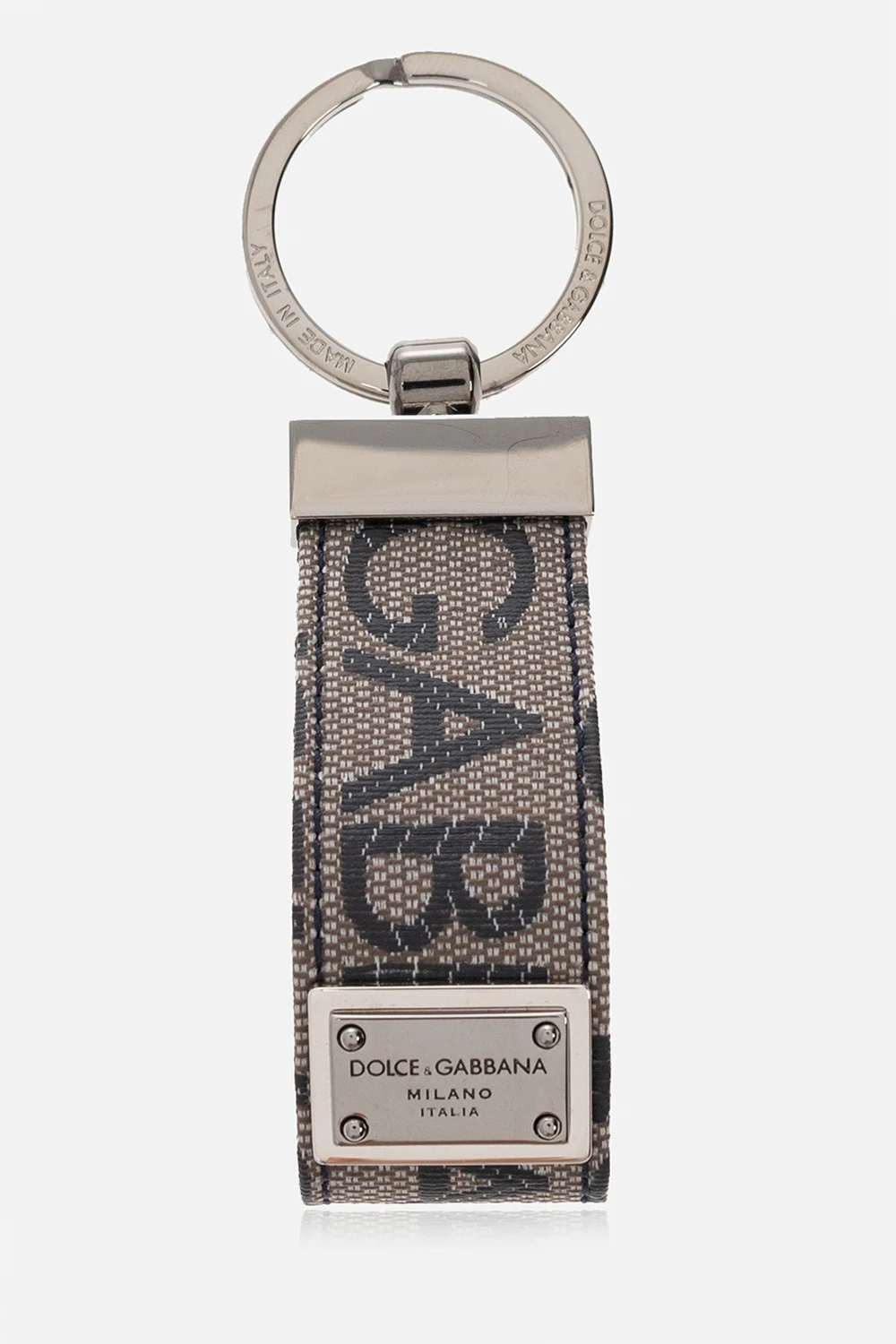 beige Keyring with logo