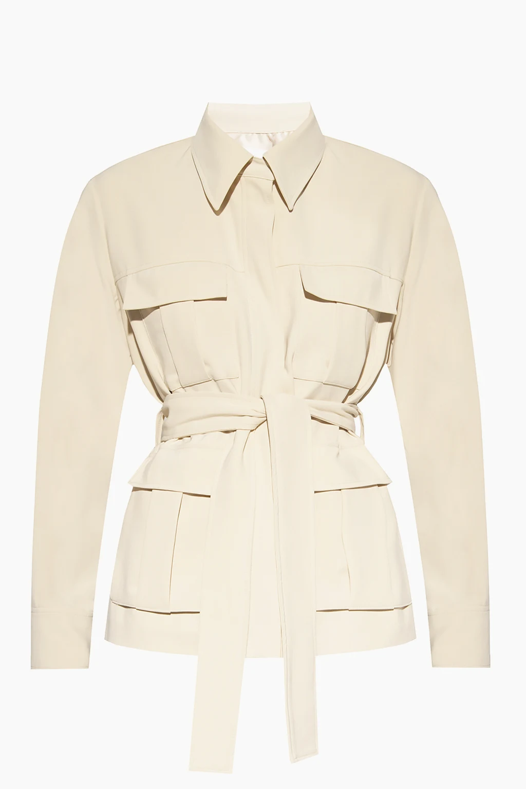 cream Jacket with belt
