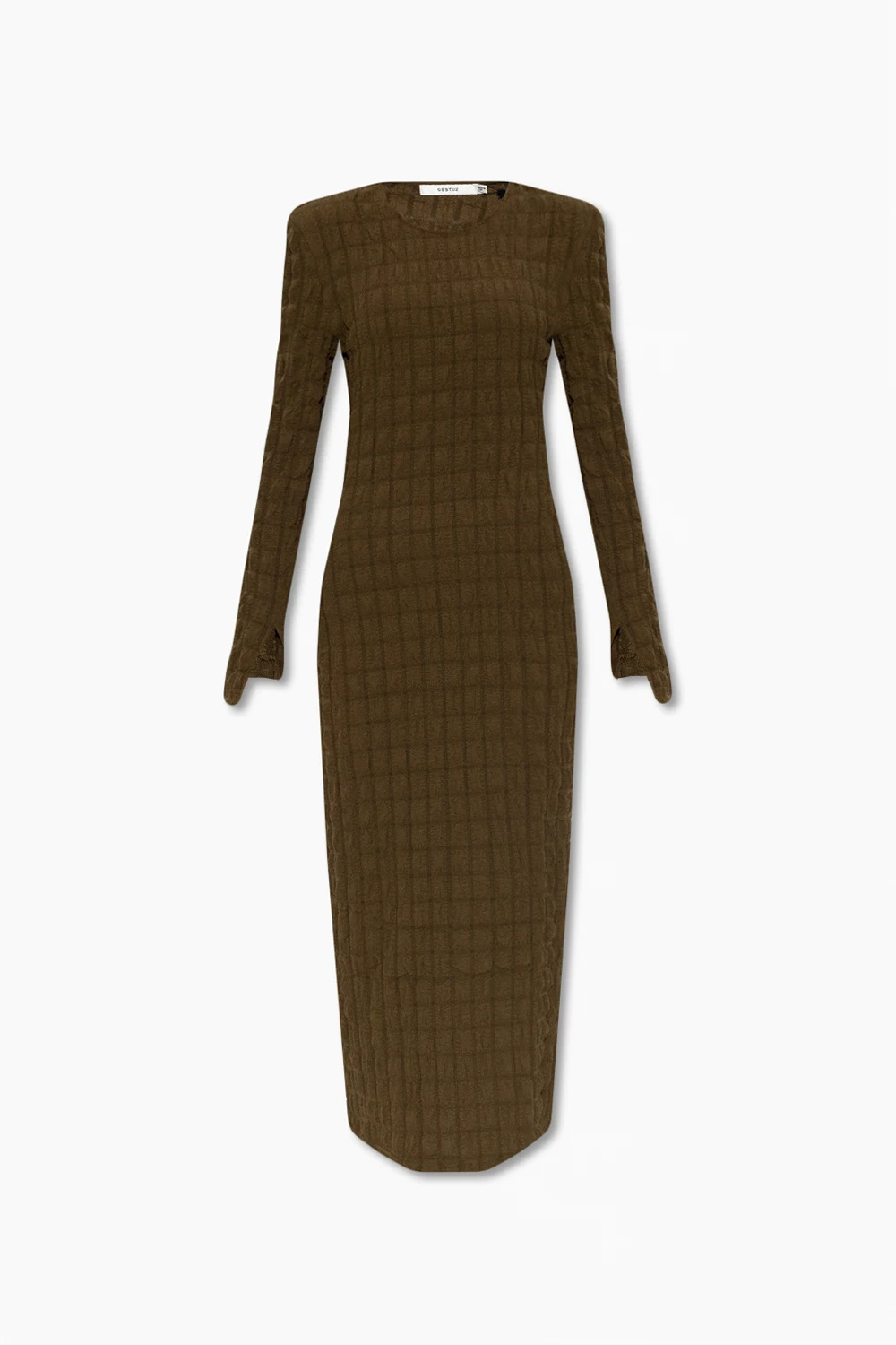 GREEN ‘AllenyGZ’ textured dress