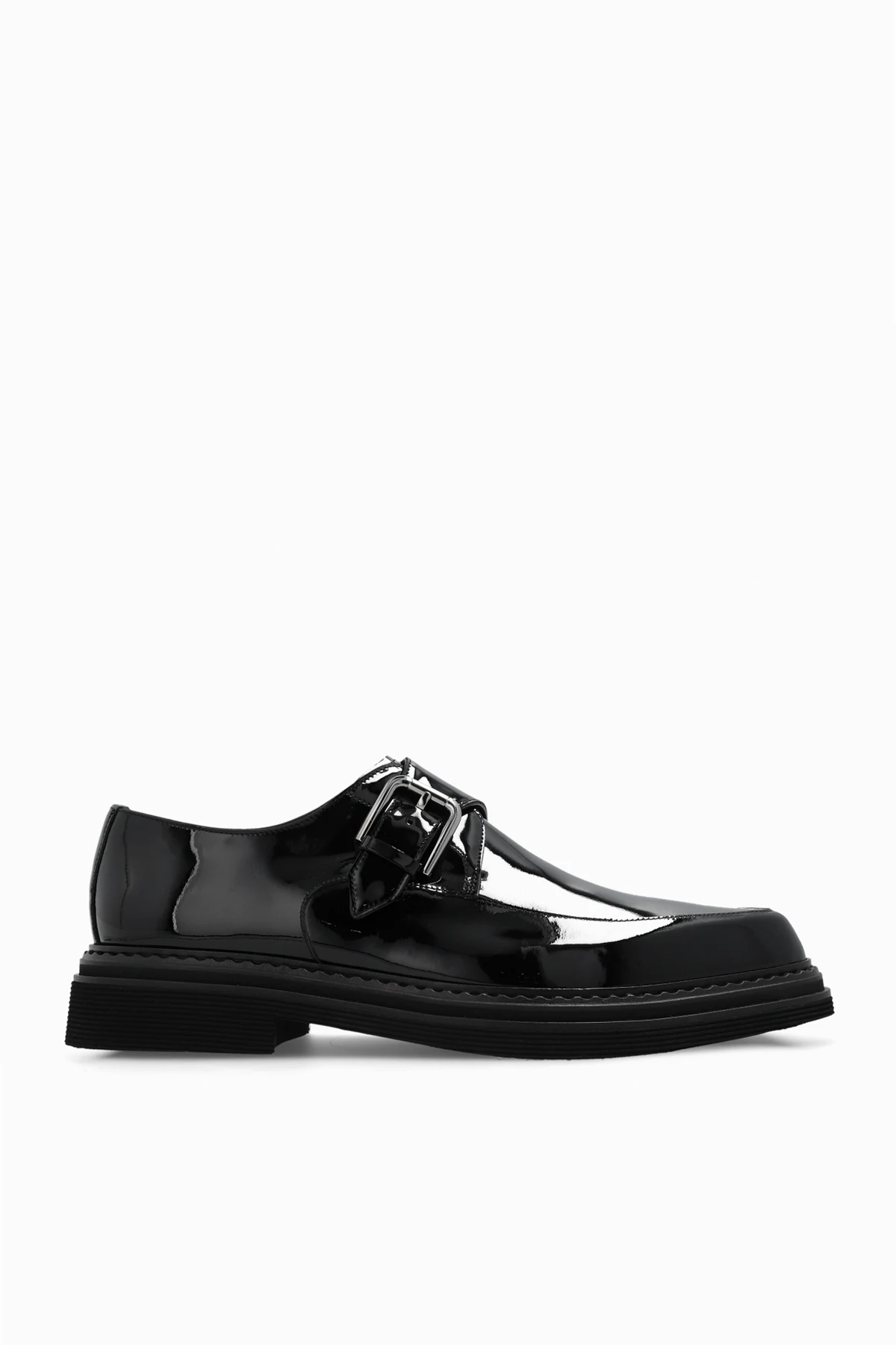 Skórzane lakierowane buty