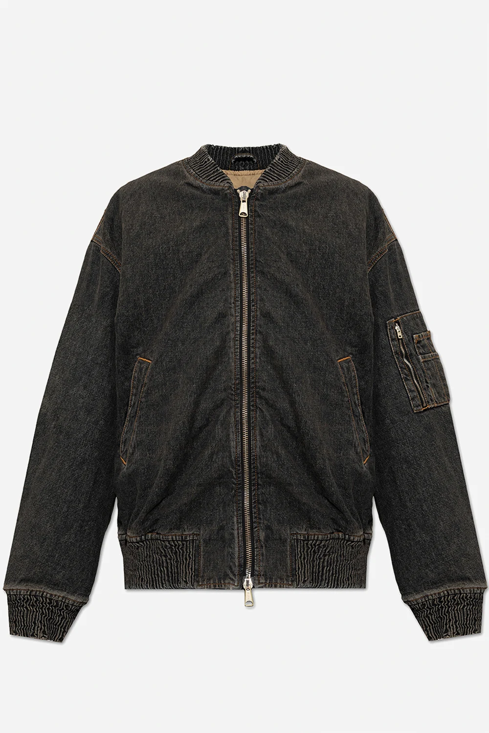 Jeansowa kurtka ‘D-WELTIK’ typu ‘bomber’