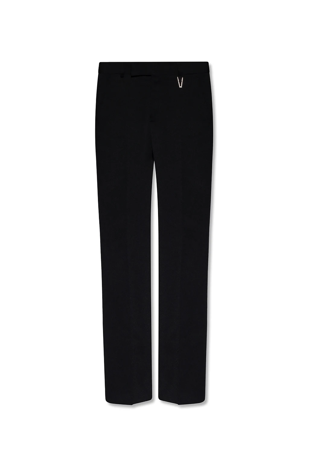 BLACK Pleat-front trousers