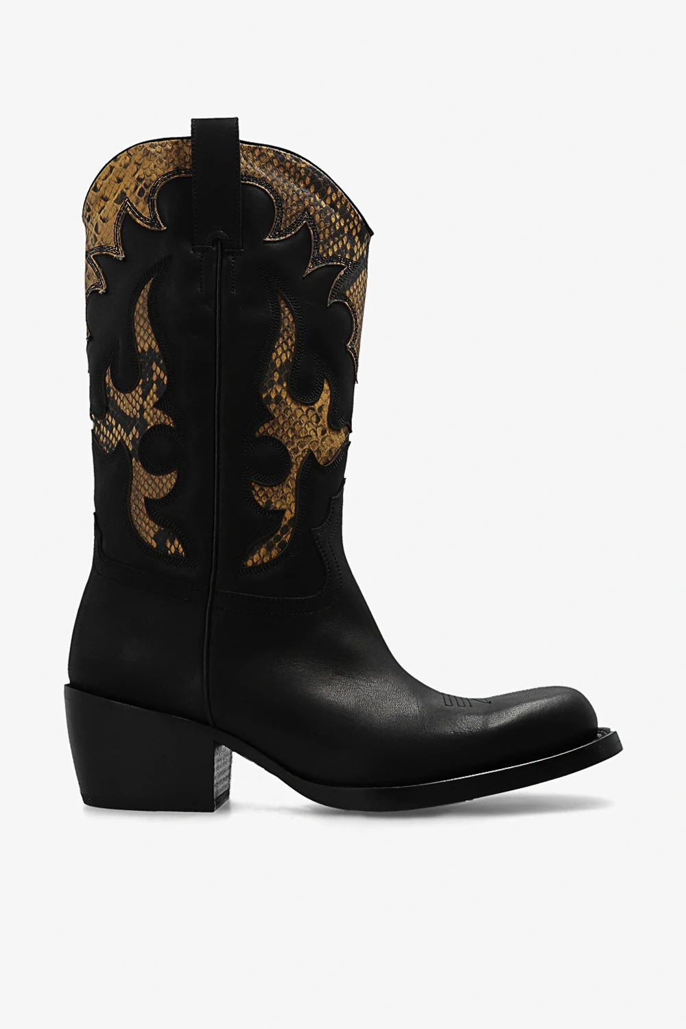 Leather cowboy boots