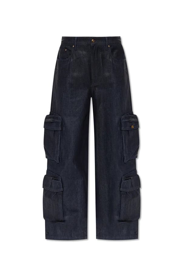 MARINEBLAU Jeans mit Logo