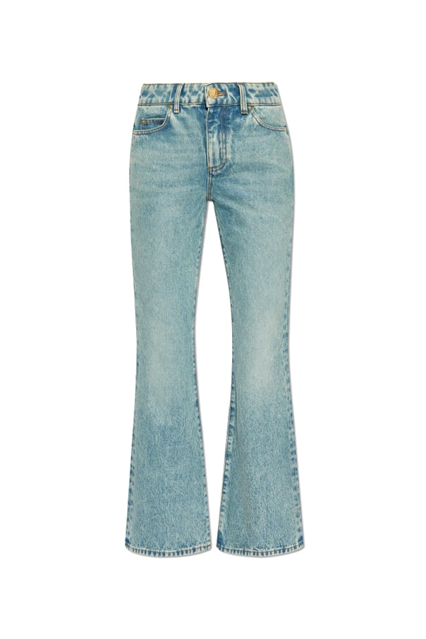 BLAU Jeans mit ausgestellten Beinen