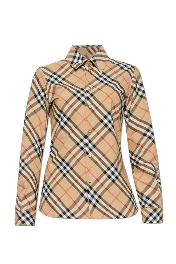 beige Plaid Shirt