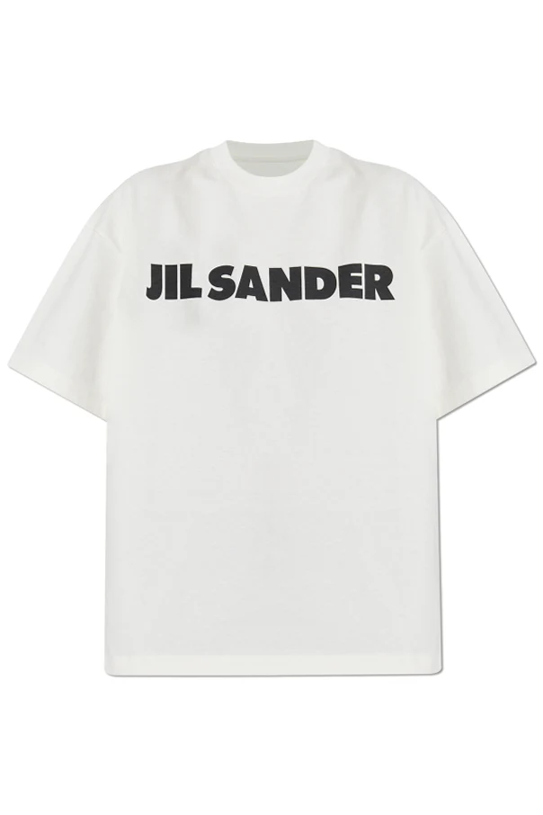 CREME T-Shirt mit aufgedrucktem Logo