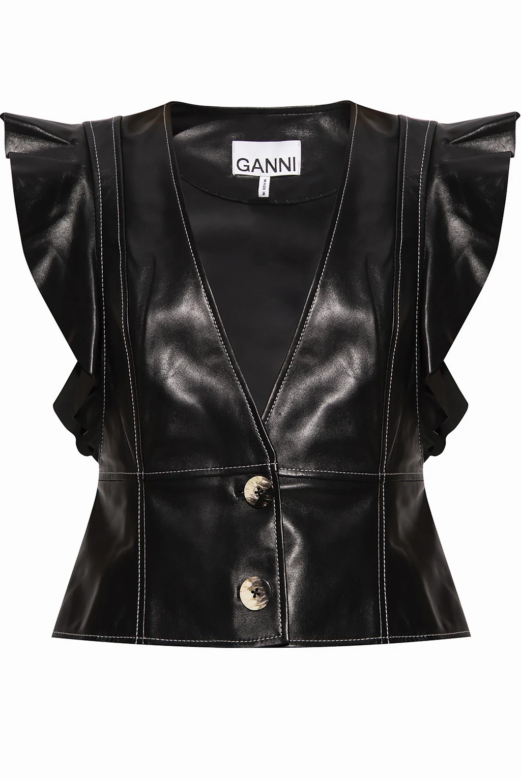 Leather vest