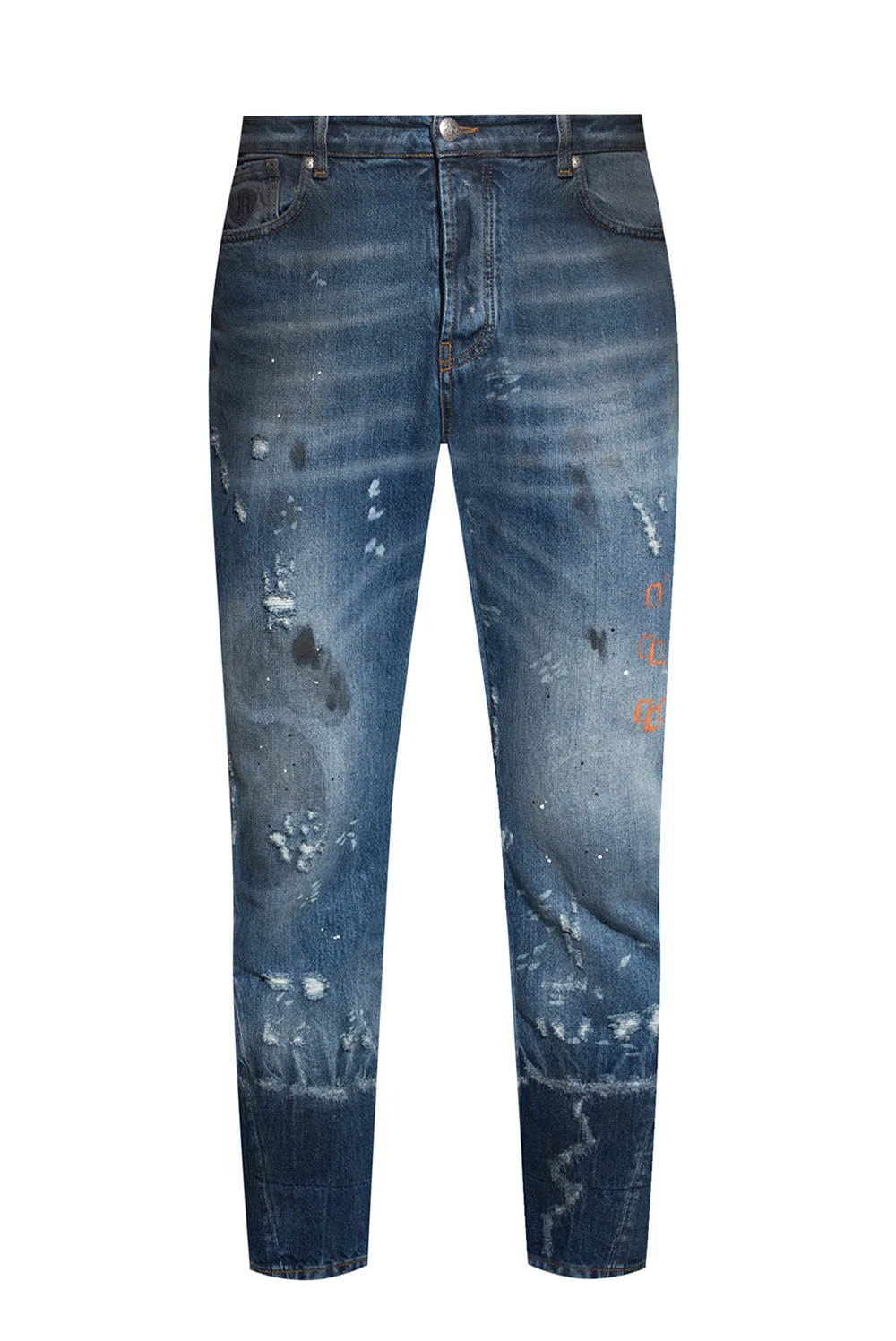 Distressed jeans