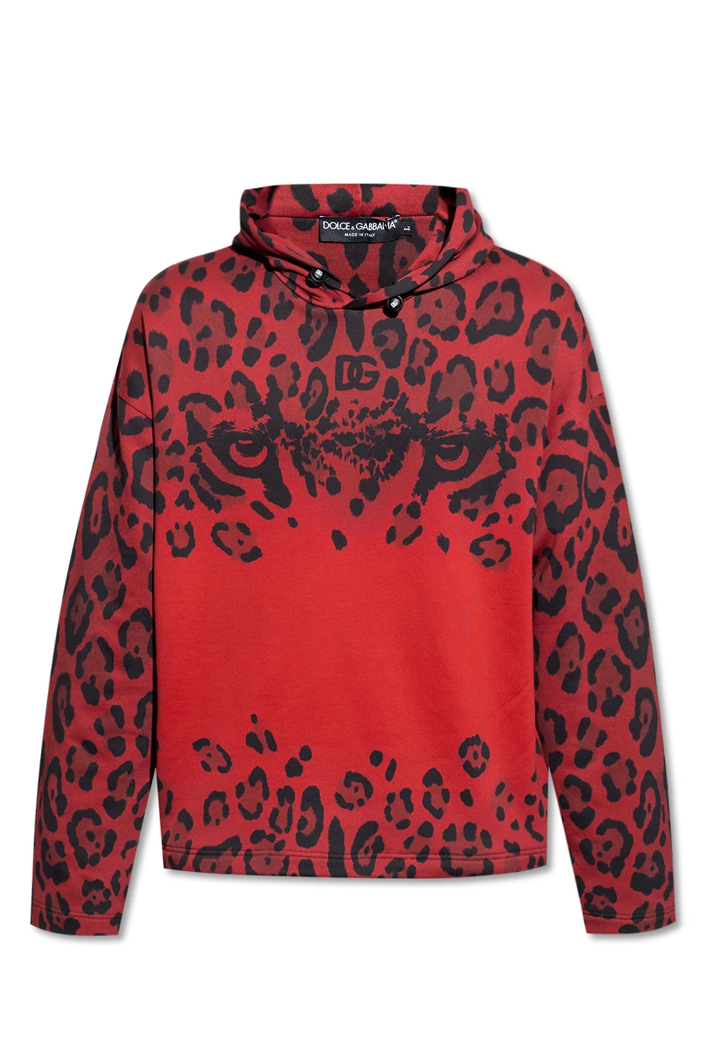 RED Hoodie with animal motif