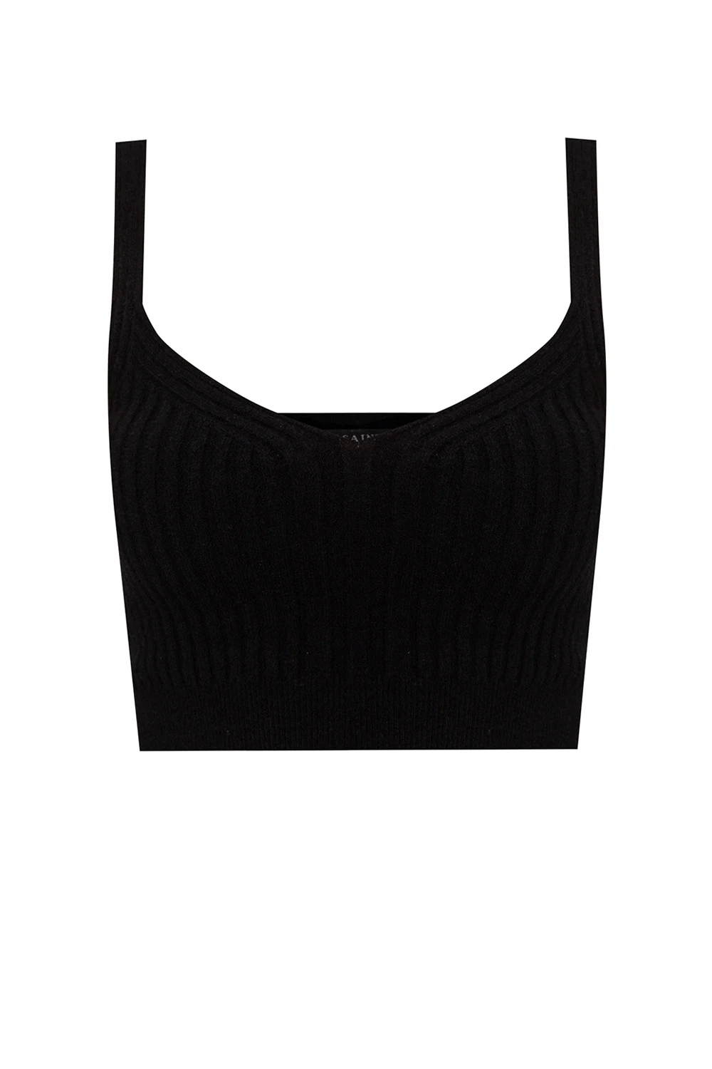 BLACK ‘Enya’ ribbed tank top
