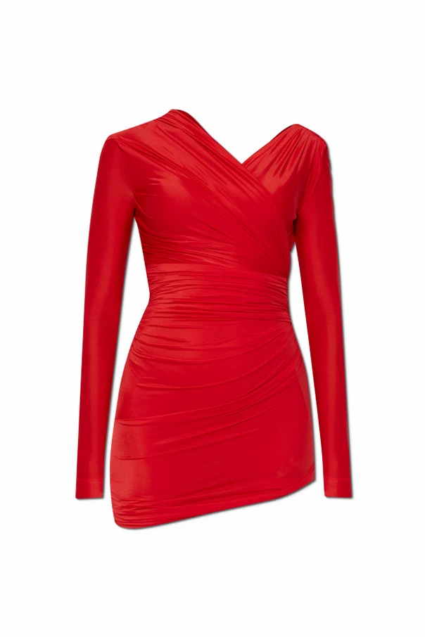 CZERWONY Sukienka z drapowaniem